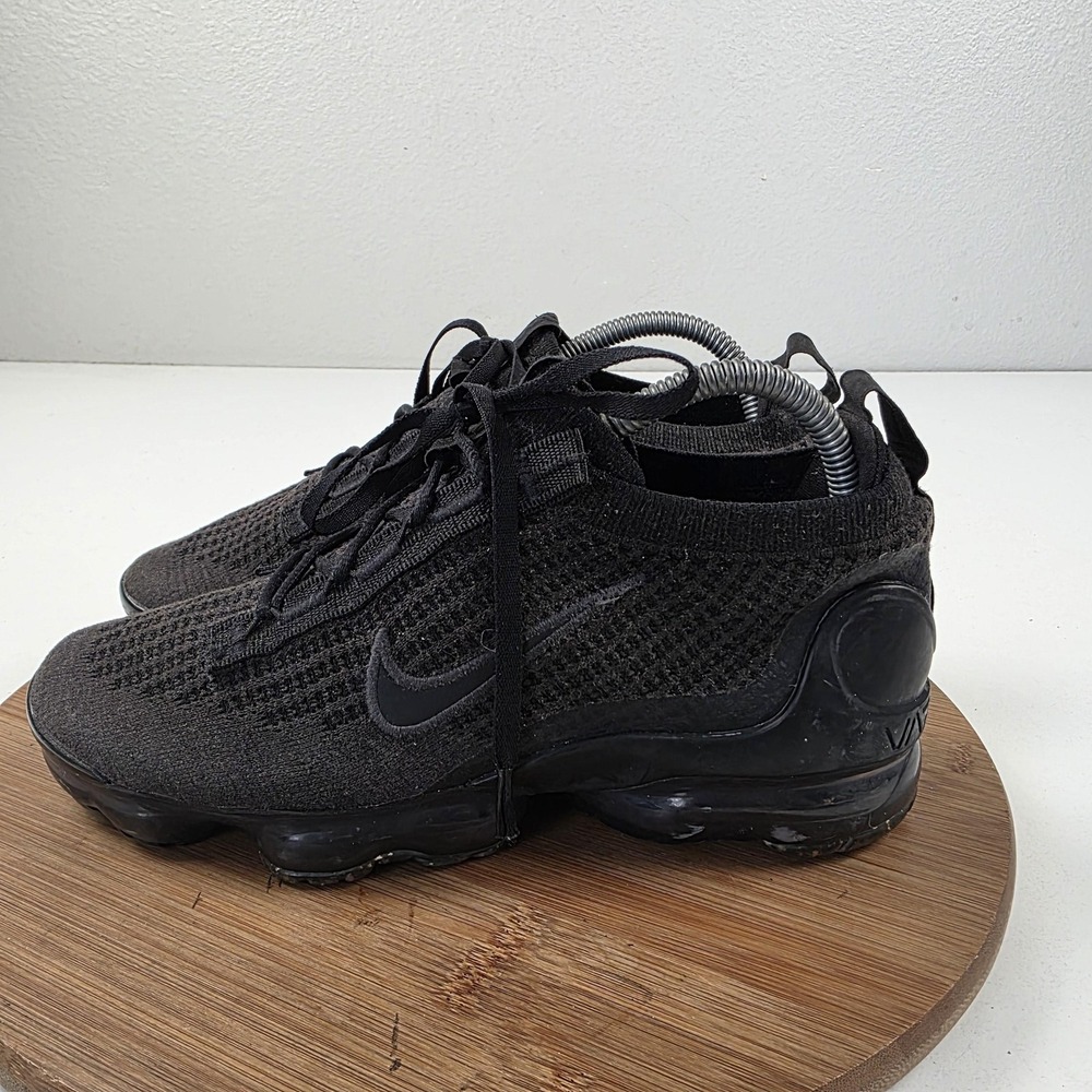 Nike Air VaporMax 2021 FK Shoes Kids Sz 6.5Y Womens 8 Black Knit DB1550-001